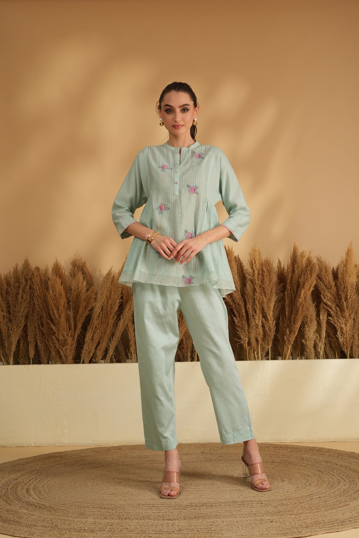 Fiza Flare Cord Set- Blue