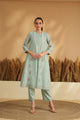 Gulista Breeze Kurta Pant Set- Blue