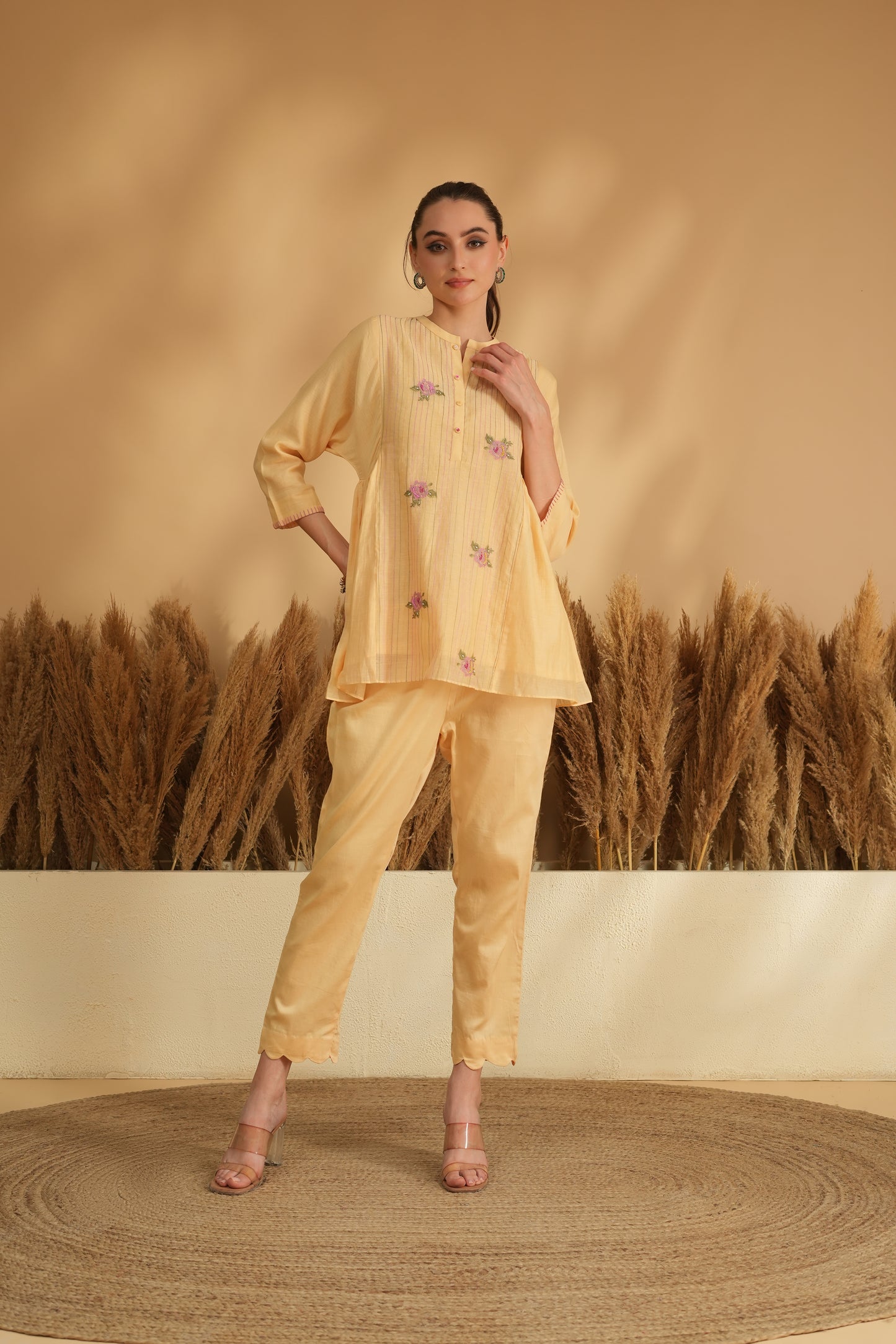 Fiza Flare Cord Set- Yellow