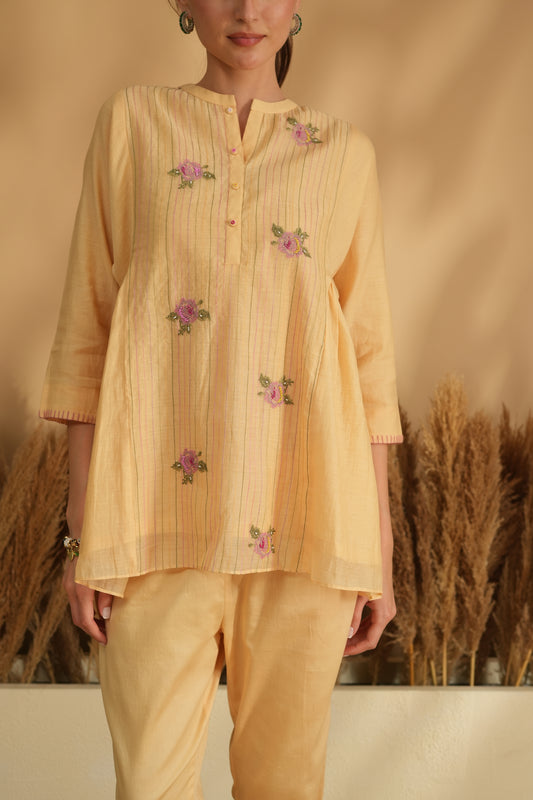 Fiza Flare Cord Set- Yellow