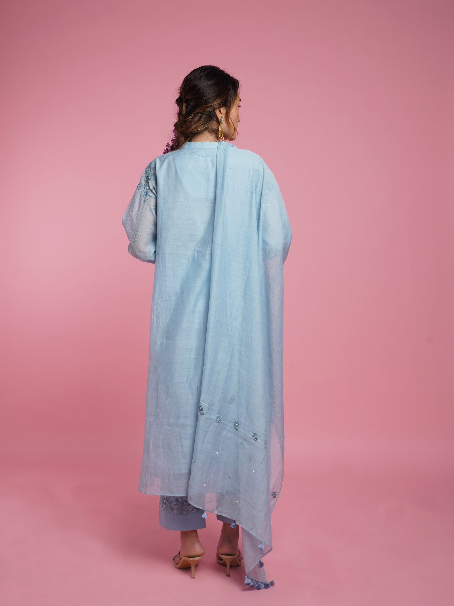 Daisy Kurta Set- Blue