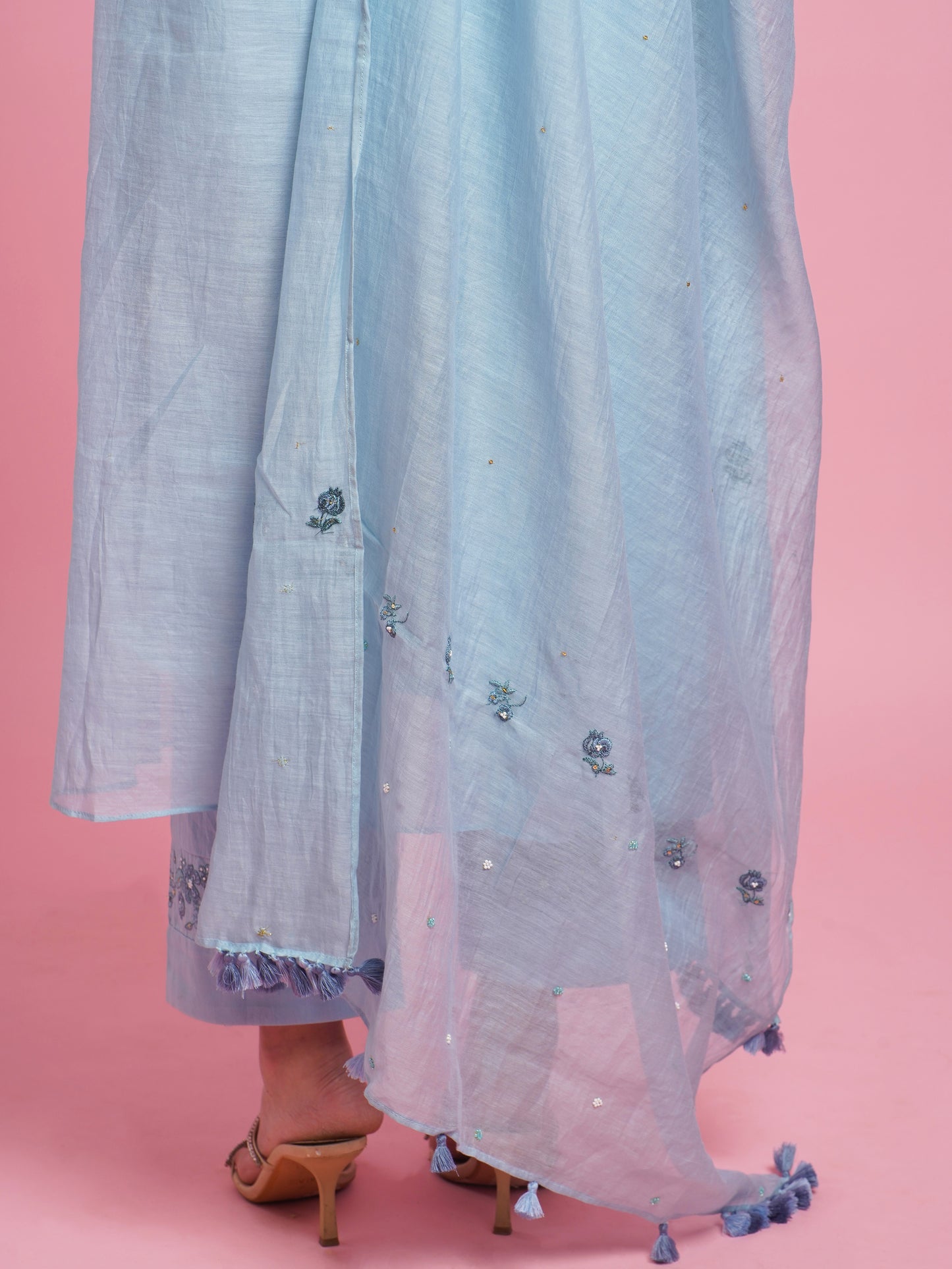 Daisy Kurta Set- Blue