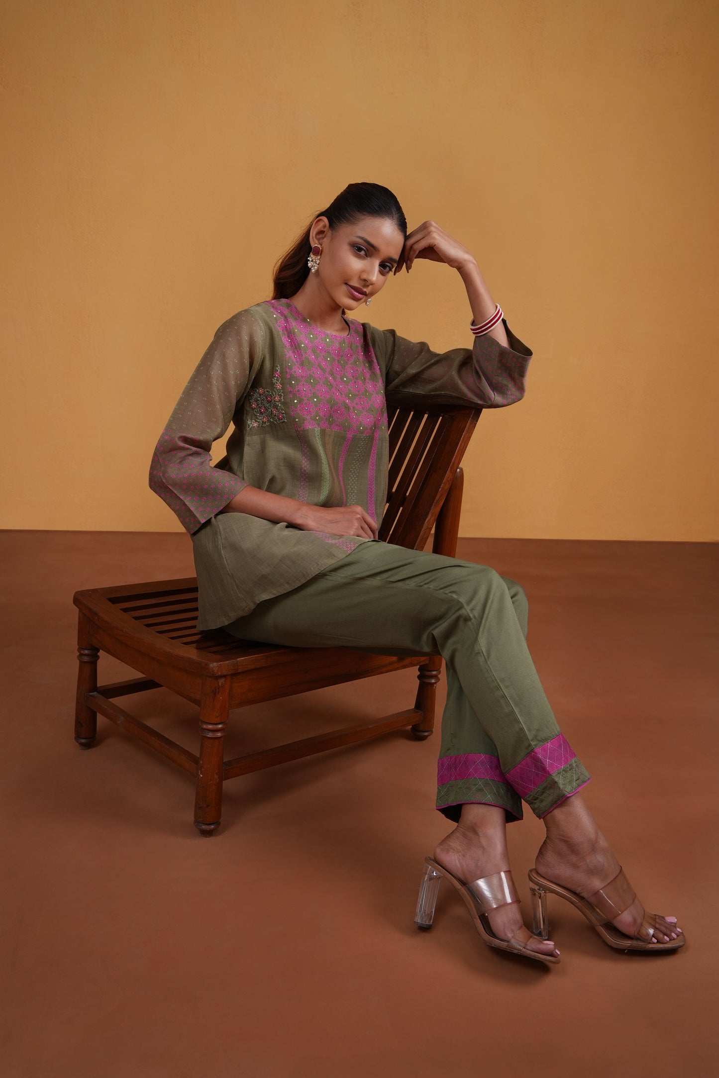 Maruva Cord Set- Green