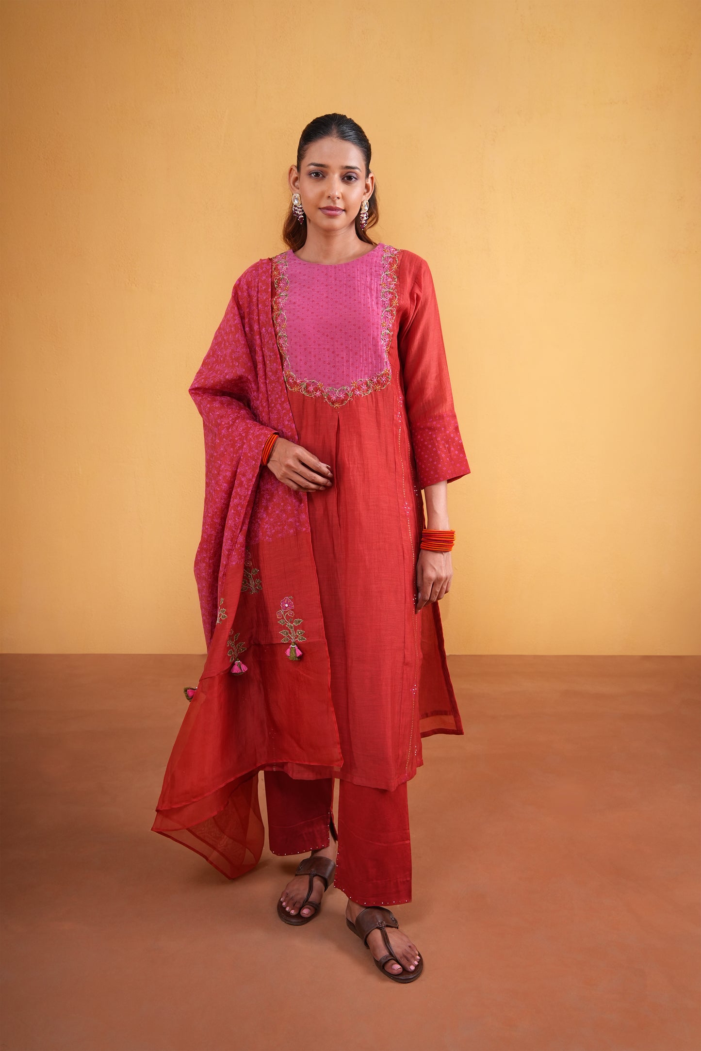 Raagini Suit Set- Red