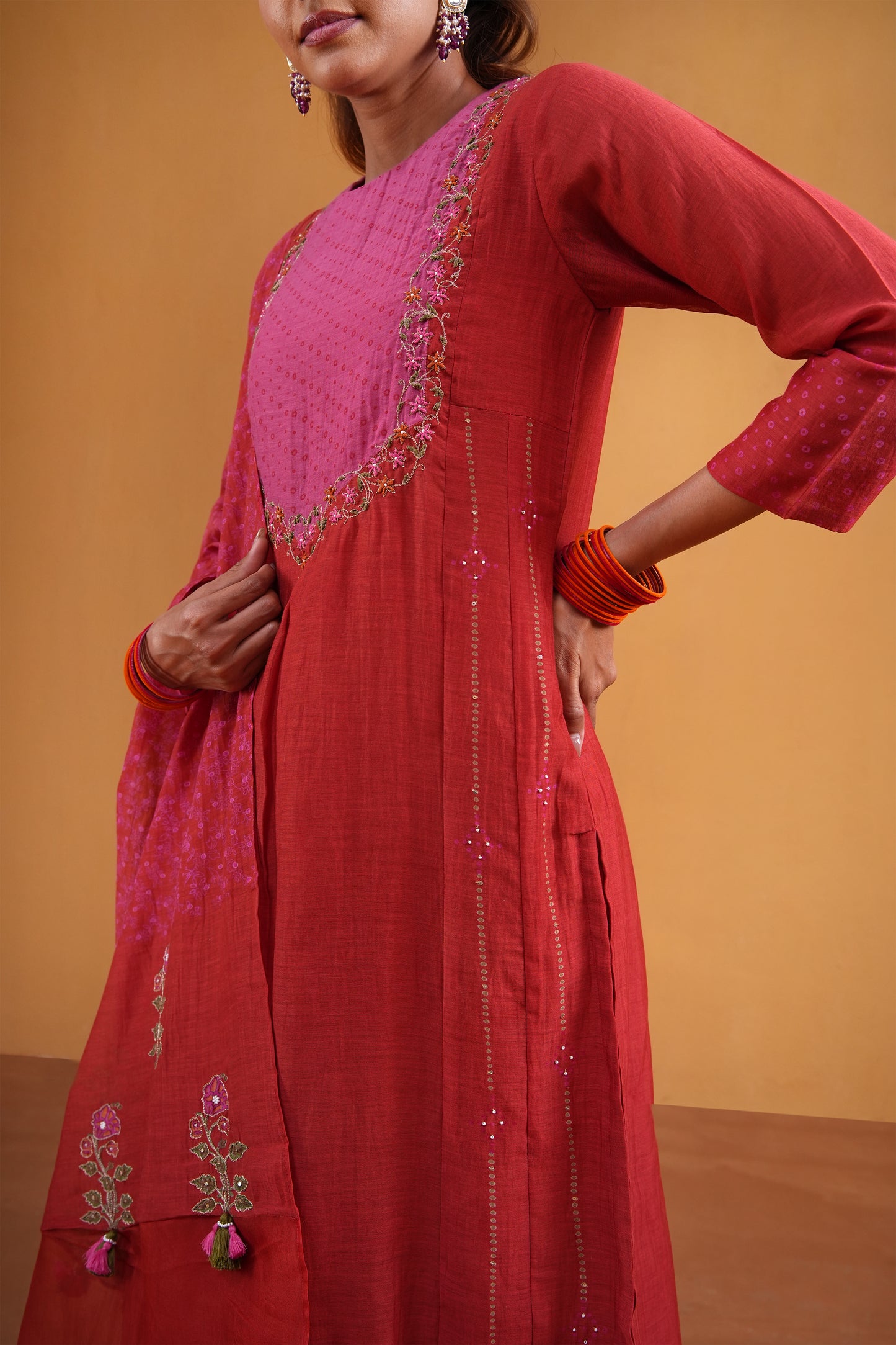 Raagini Suit Set- Red