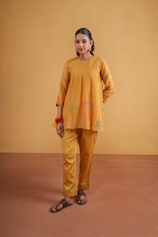 Kesari Cord Set- Mustard