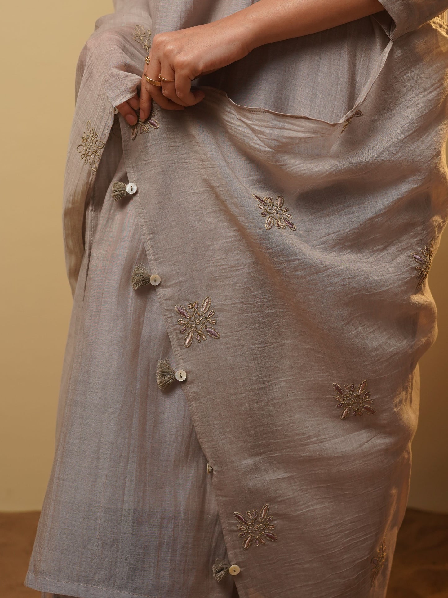 Coast Kurta Set - Grey