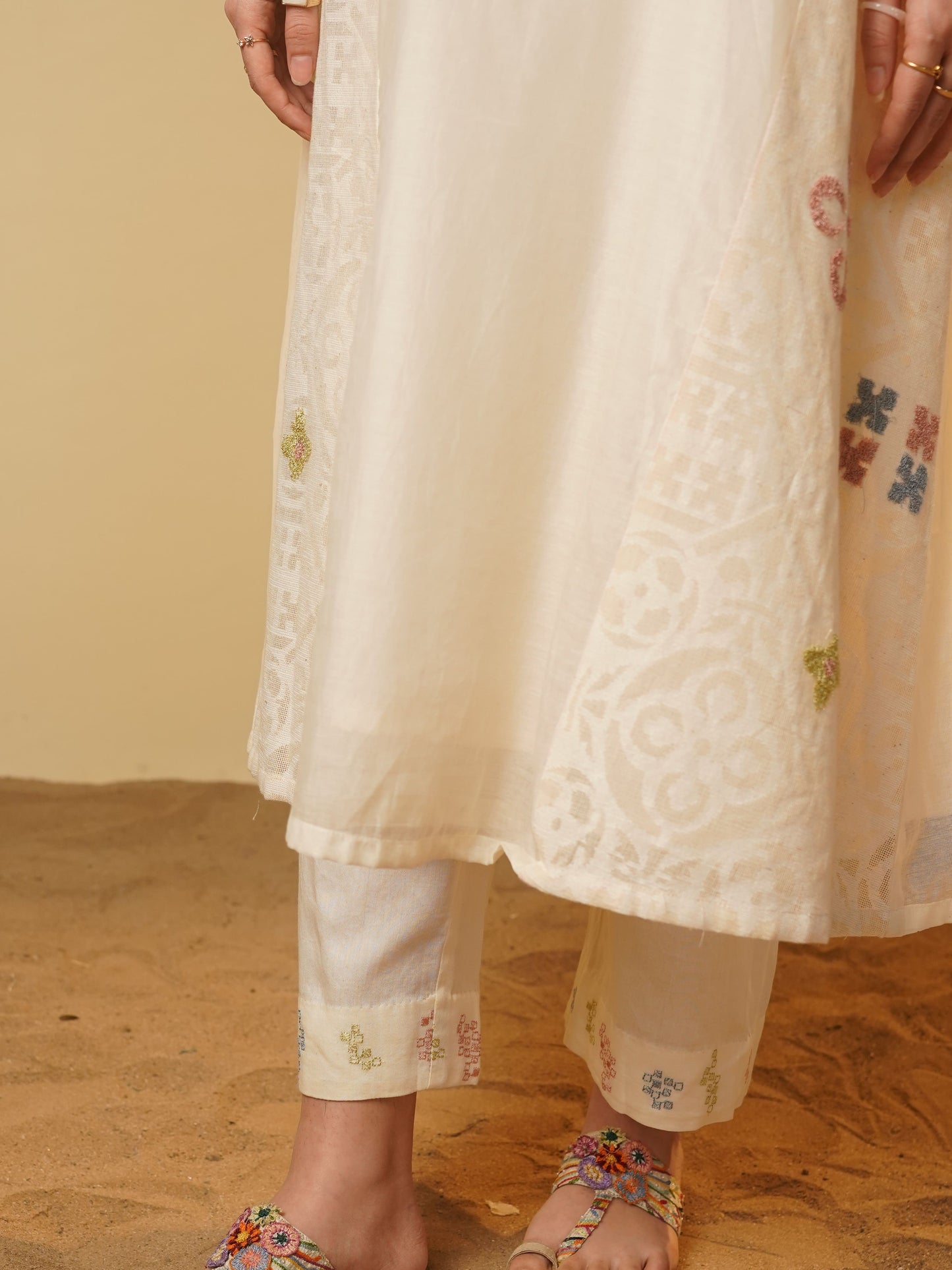 Moana Kurta Set - Off White