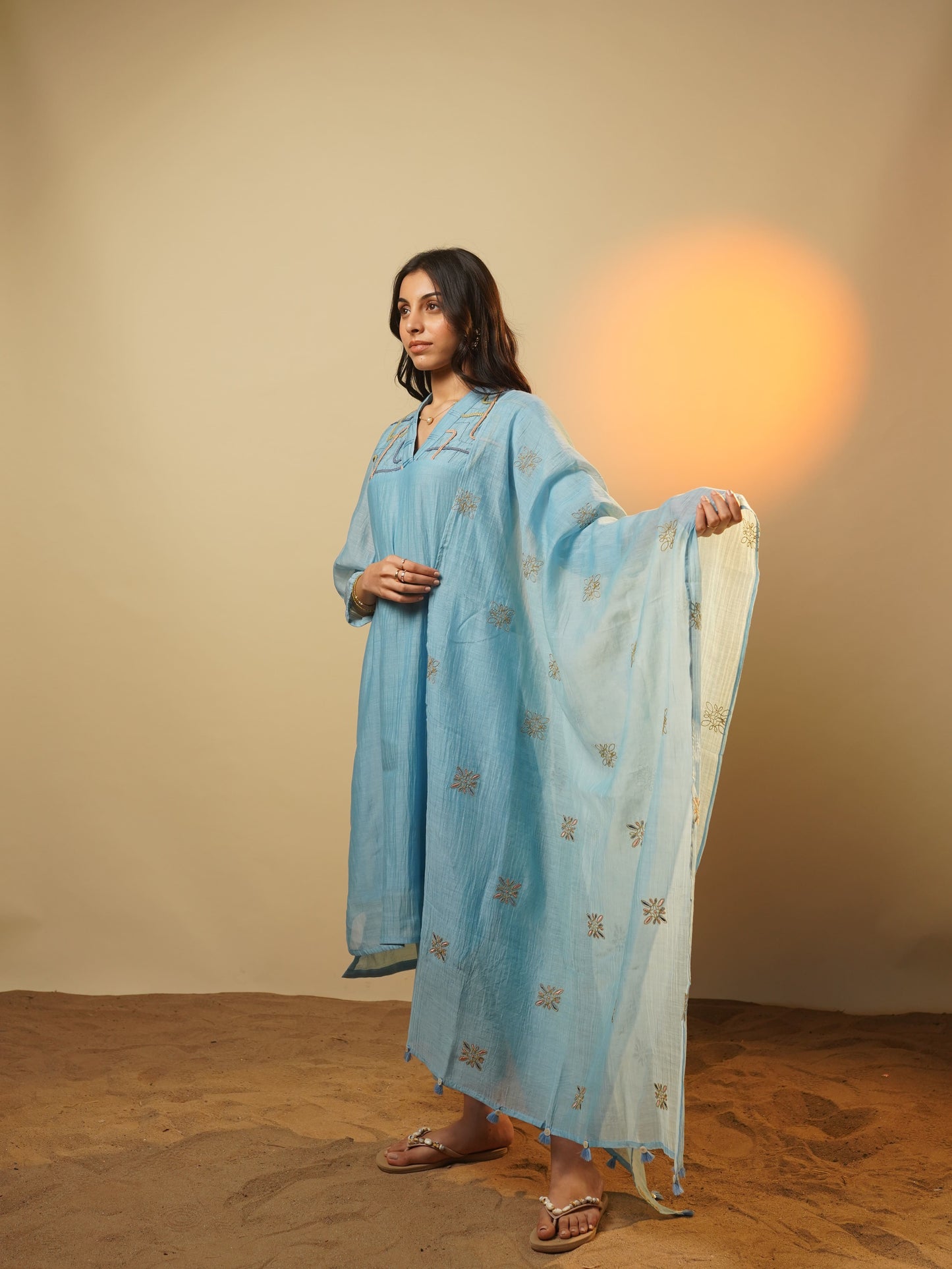 Coast Kurta Set - Blue