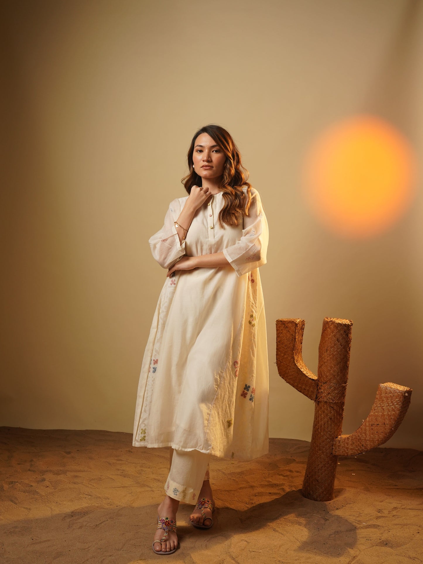 Moana Kurta Set - Off White