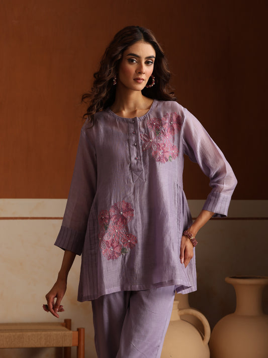 Lilac Cord Set - Purple