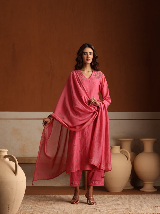 Rose Suit Set - Pink