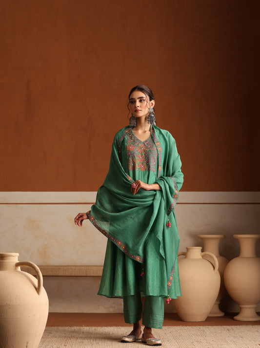 Gladiolus Suit Set - Green