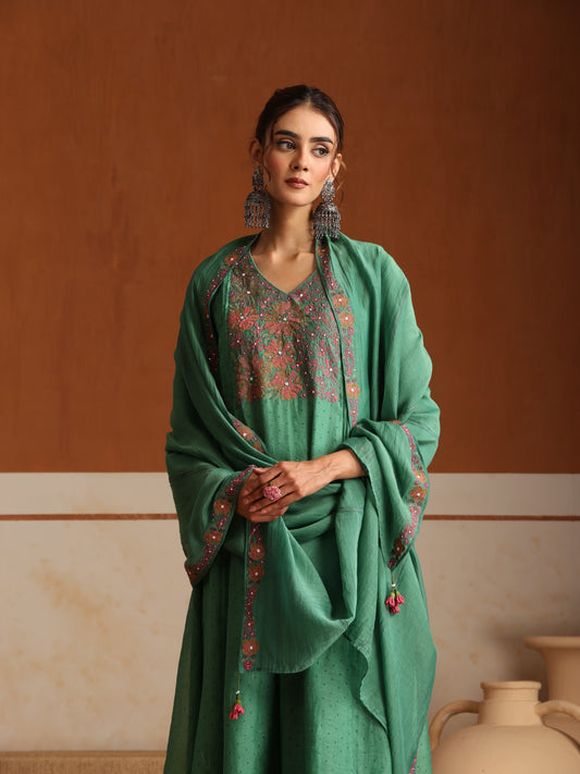 Gladiolus Suit Set - Green