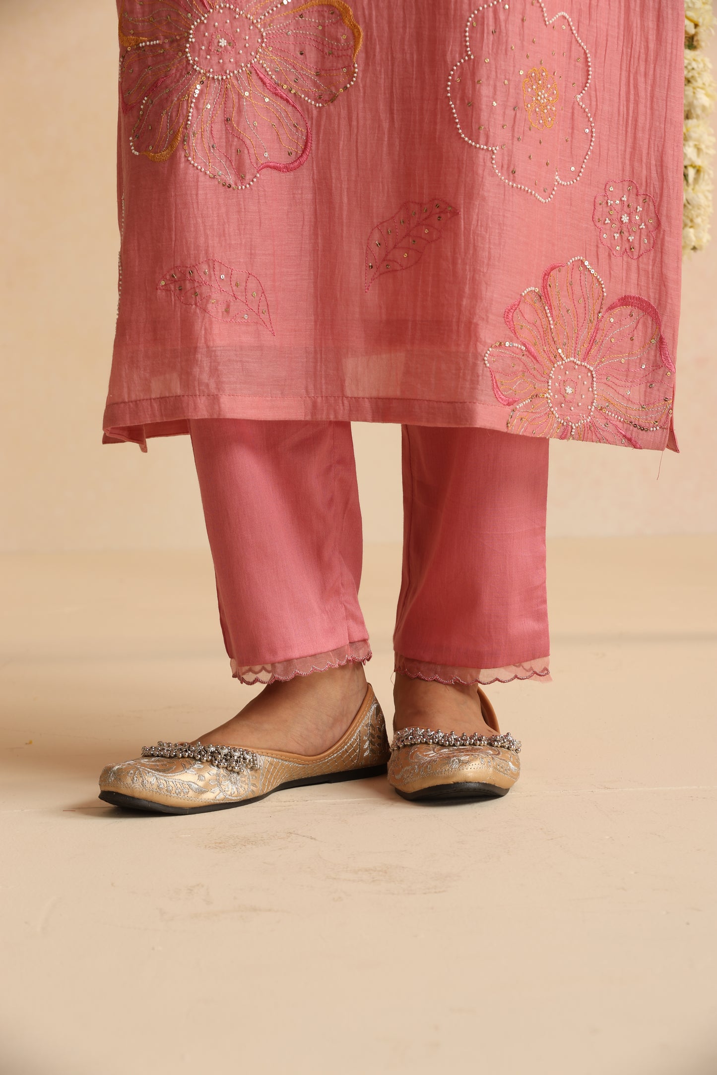 Jhilmil Suit Set - Rose Pink