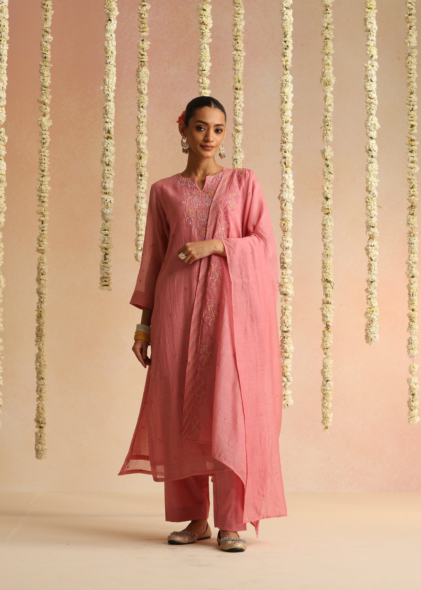 Nakasha Suit Set - Rose Pink