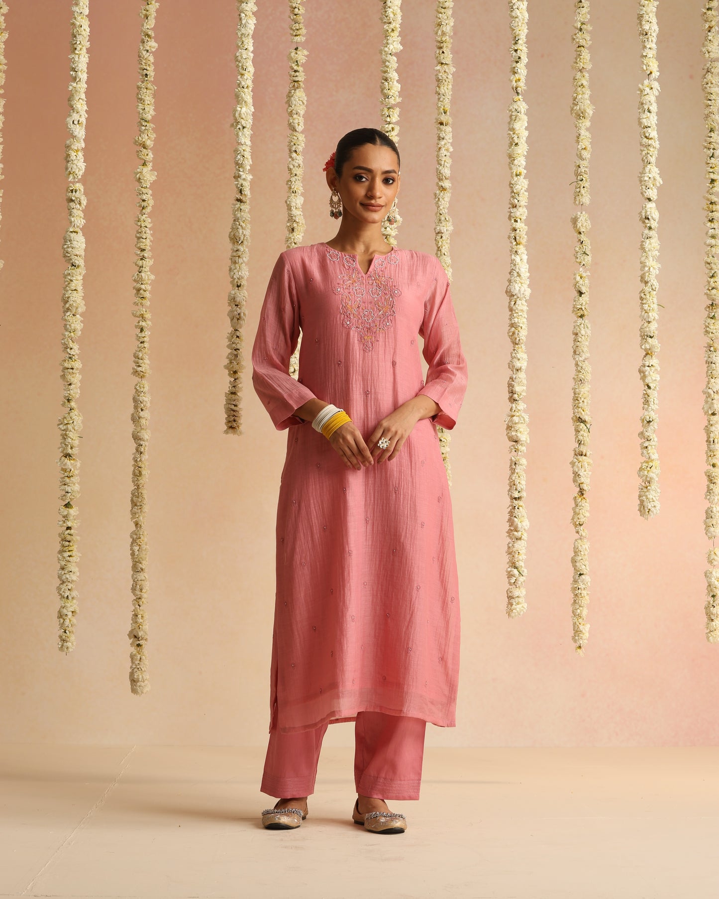 Nakasha Suit Set - Rose Pink