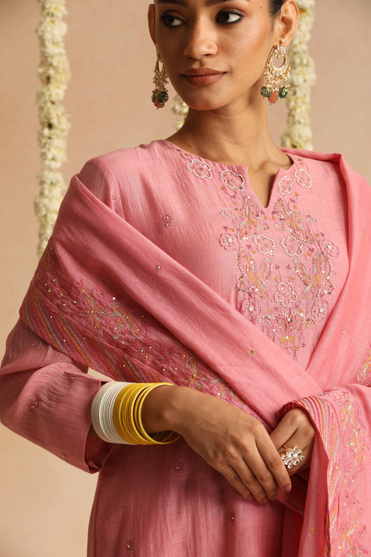 Nakasha Suit Set - Rose Pink