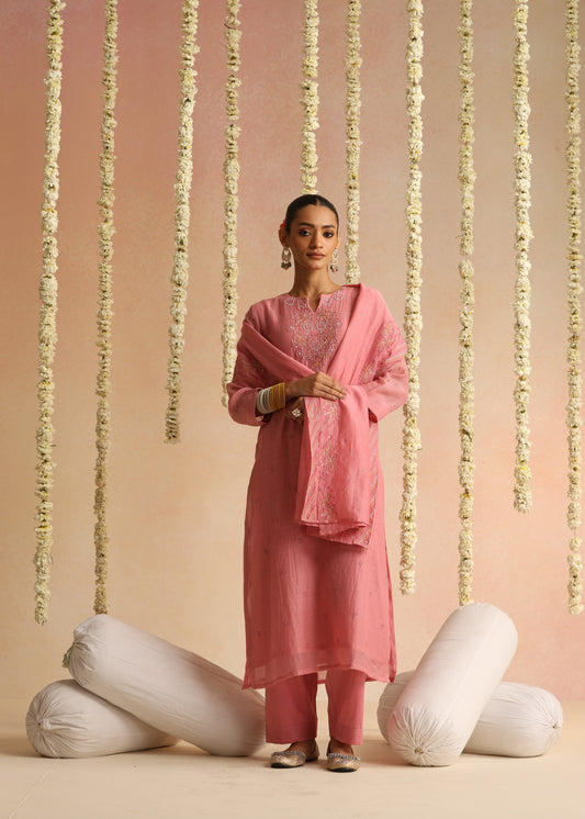 Nakasha Suit Set - Rose Pink