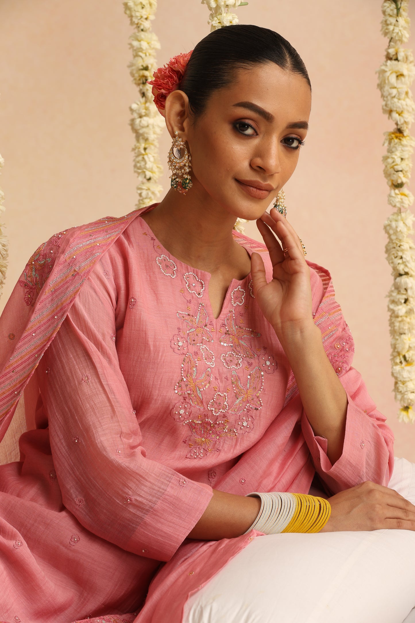 Nakasha Suit Set - Rose Pink