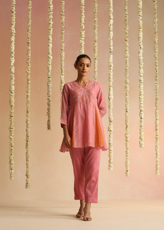 Ujala Cord Set - Rose Pink