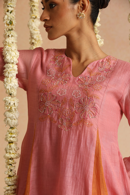 Ujala Cord Set - Rose Pink