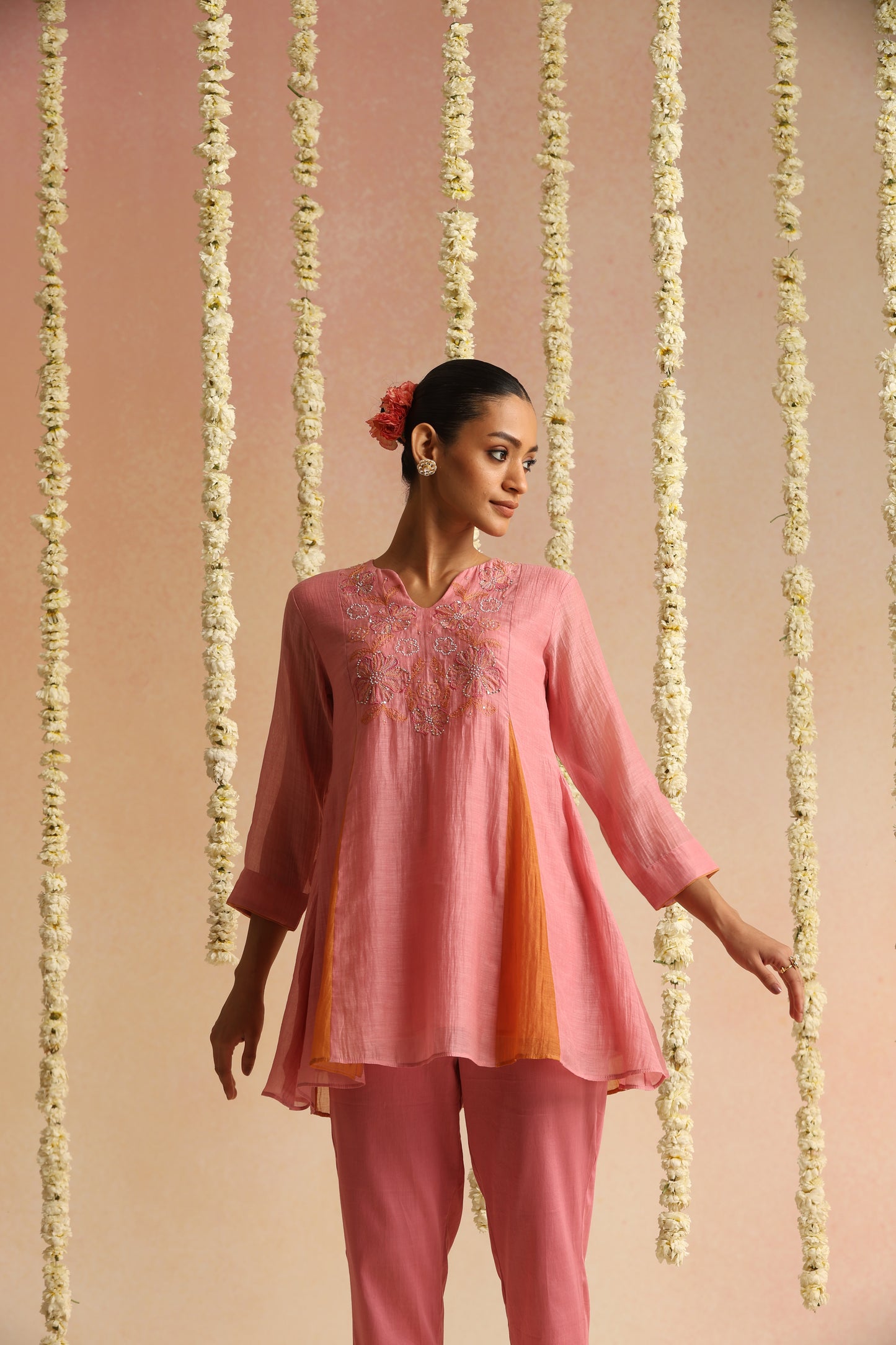 Ujala Cord Set - Rose Pink