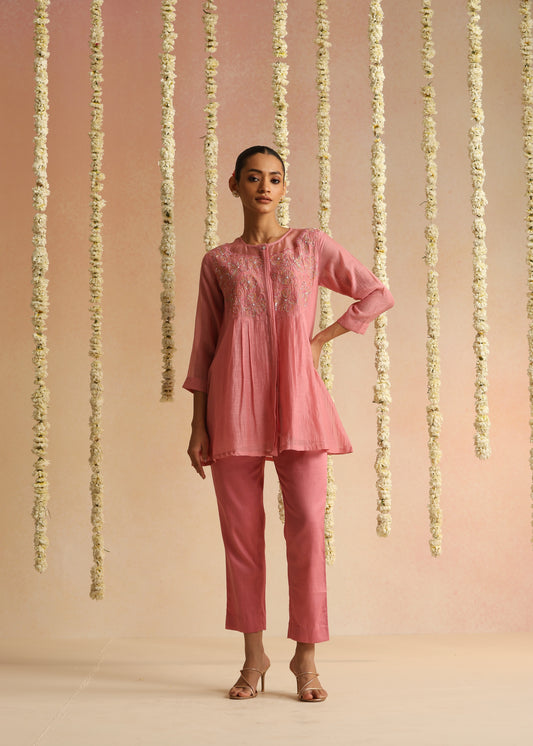 Chamak Cord Set - Rose Pink