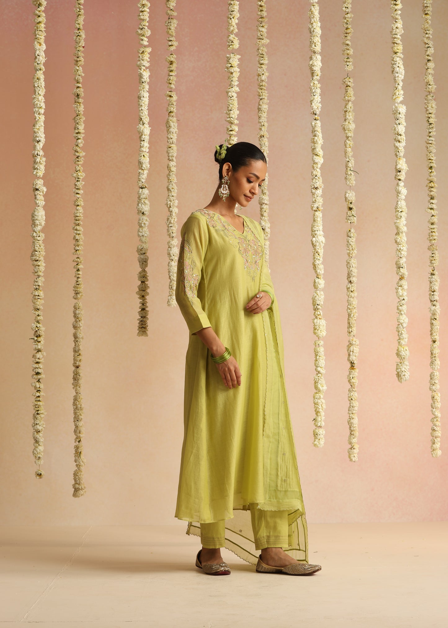 Chandni Suit Set - Lime