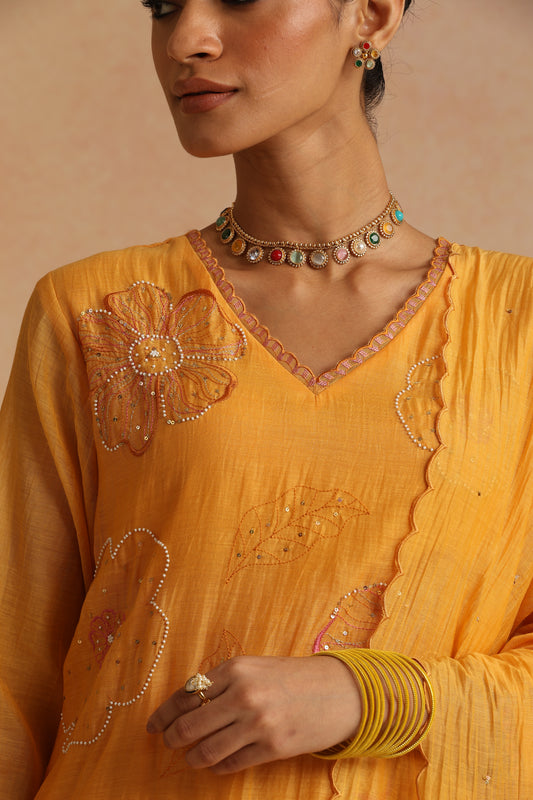 Jhilmil Suit Set - New Gold