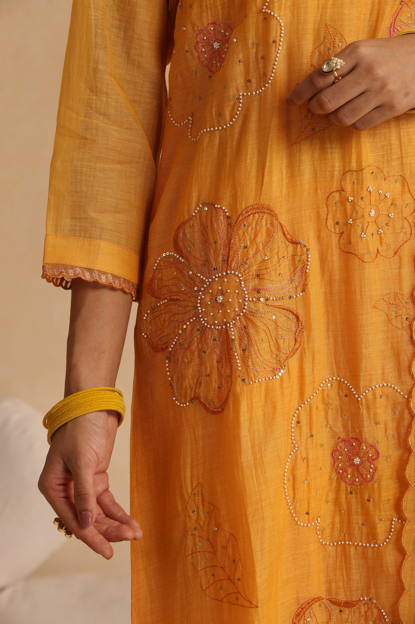 Jhilmil Suit Set - New Gold