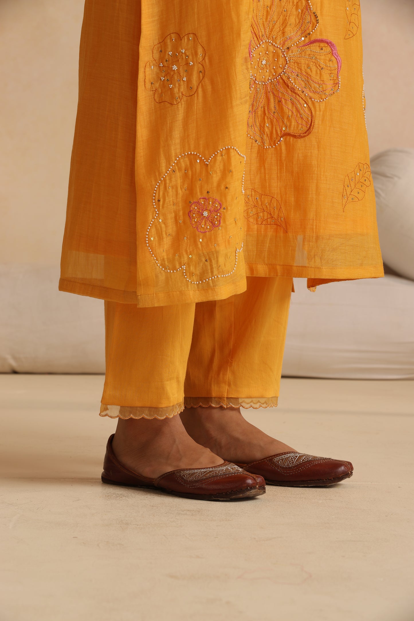 Jhilmil Suit Set - New Gold
