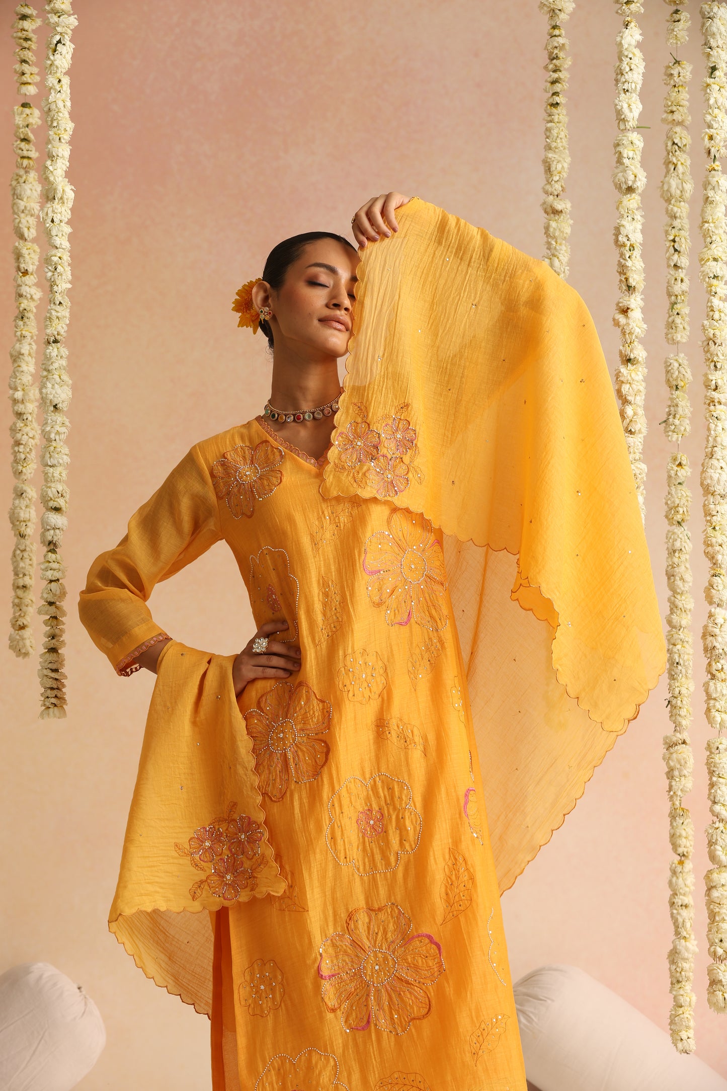 Jhilmil Suit Set - New Gold