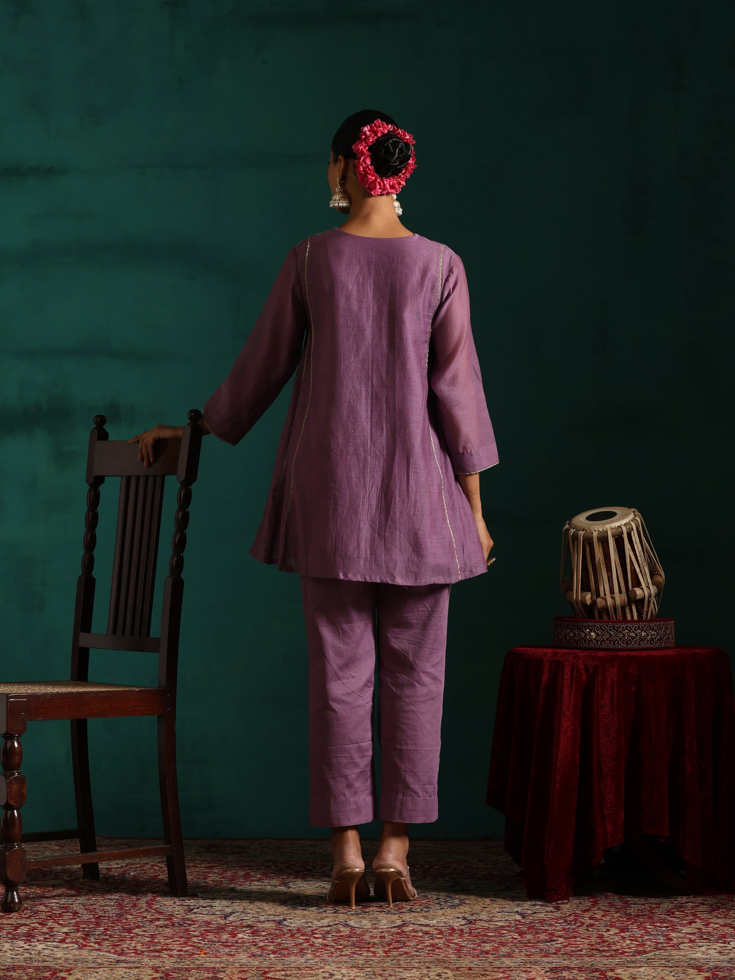 Taabiir Coord Set- Purple