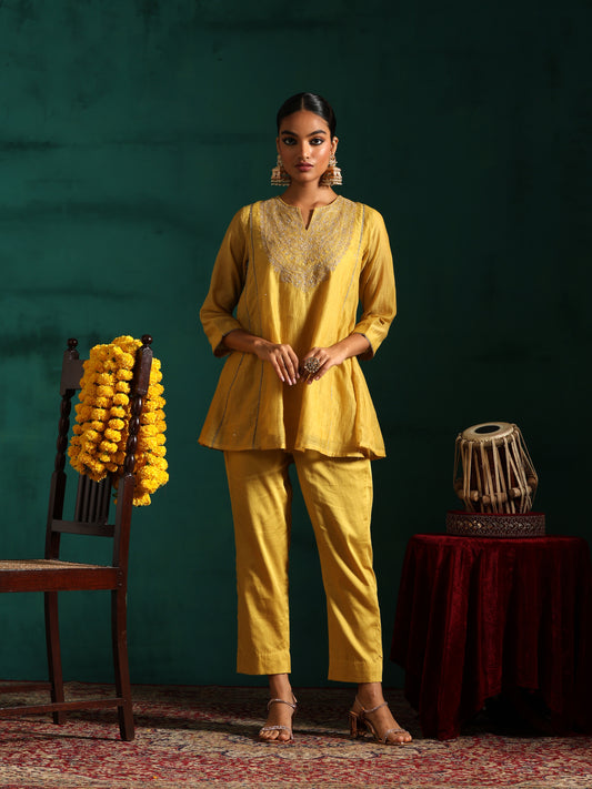 Taabiir Coord Set- Yellow