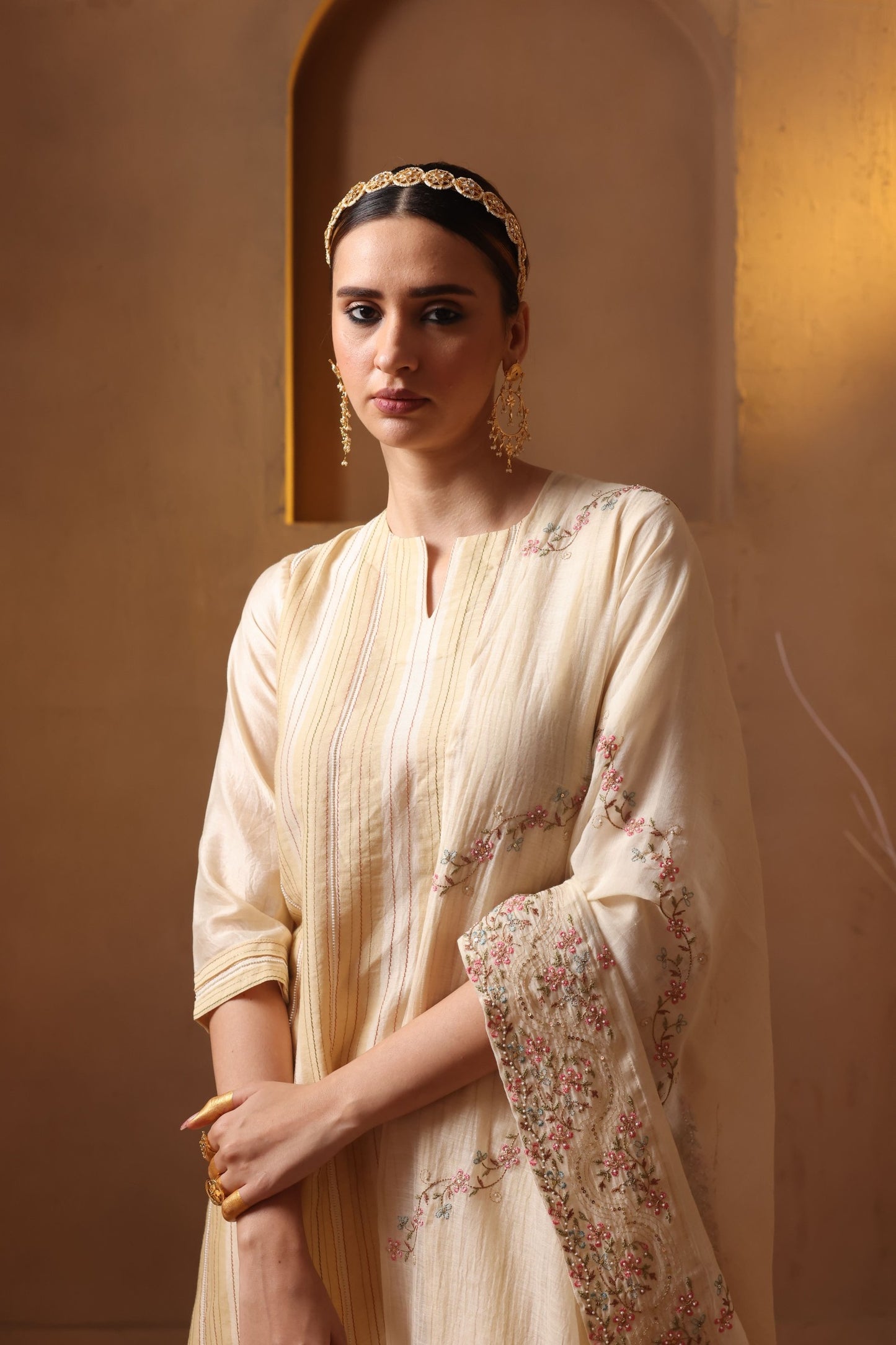 Mayoori Kurta Set - OffWhite