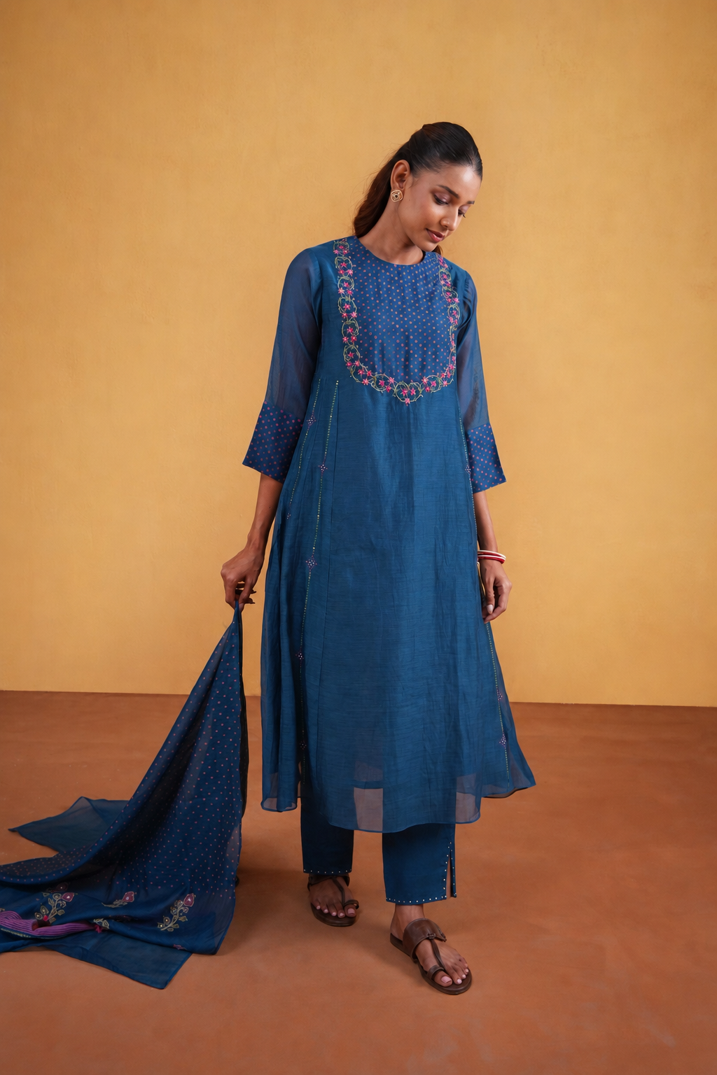 Raagini Suit Set- Blue