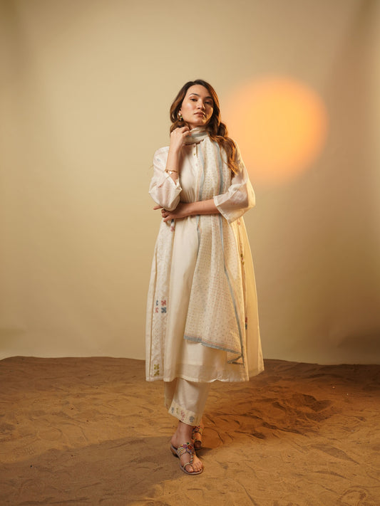 Moana Kurta Set - Off White