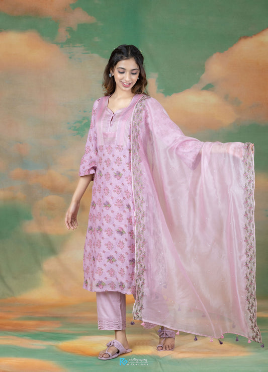 Viola Kurta Set - Purple